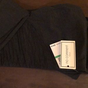 NWT no comment Grey leggings size large